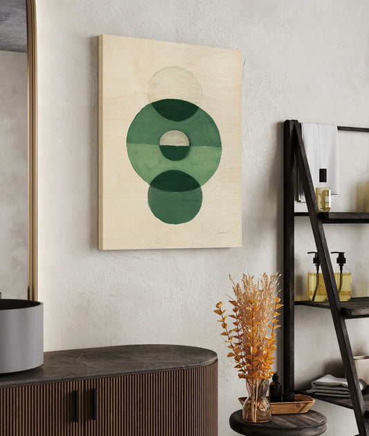 In Between II Green Print - Oakavia