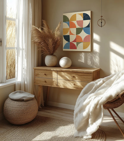 Colorful Night Sky I Retro Print - Oakavia