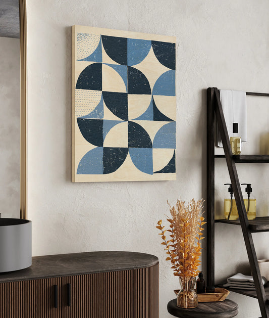 Colorful Night Sky II Blue Print - Oakavia