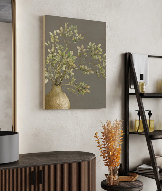 Potted Leaves I Dark Print - Oakavia
