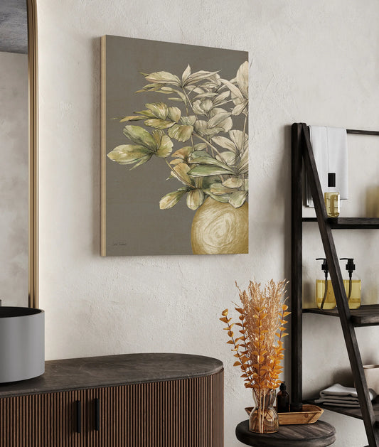 Potted Leaves II Dark Print - Oakavia