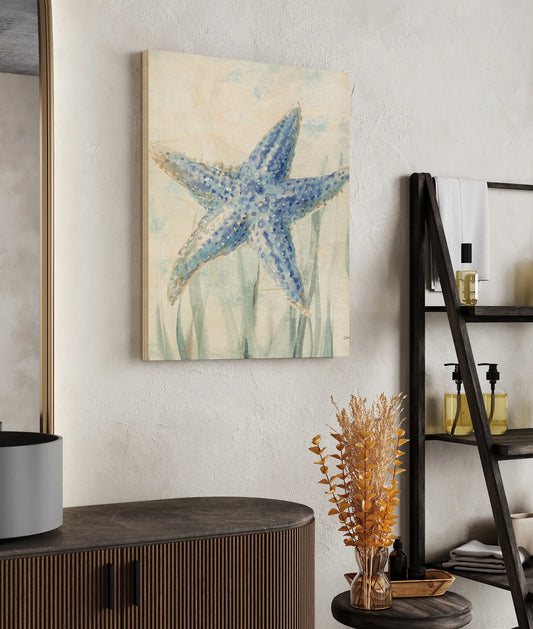 Undersea Starfish Seaweed Print - Oakavia