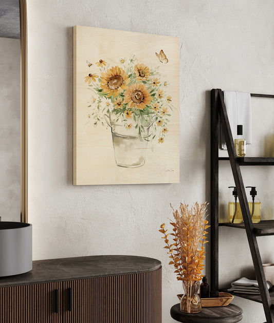 Sunflowers and Daisies I Print - Oakavia