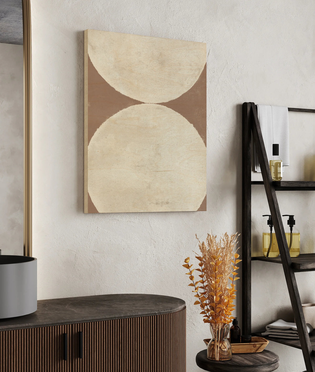 Elegant Balance II Brown Print - Oakavia