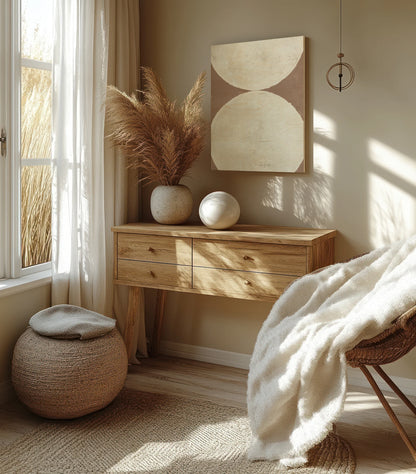 Elegant Balance II Brown Print - Oakavia
