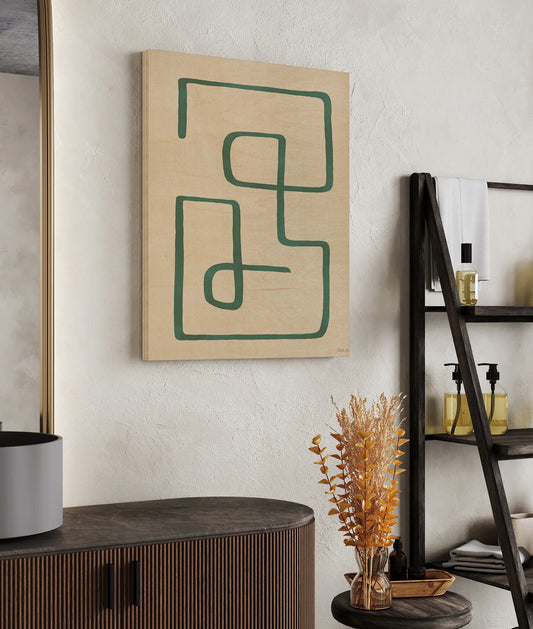 Abstract Squiggle IV Desert Print - Oakavia