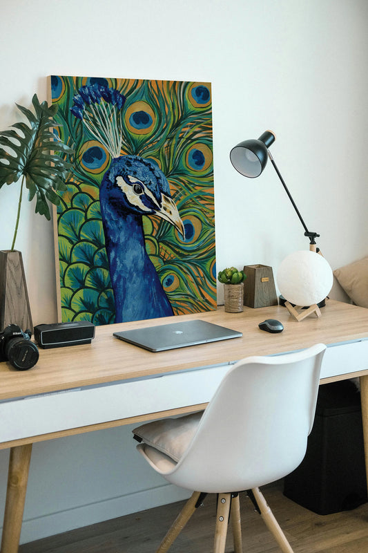 Peacock Profile Print - Oakavia