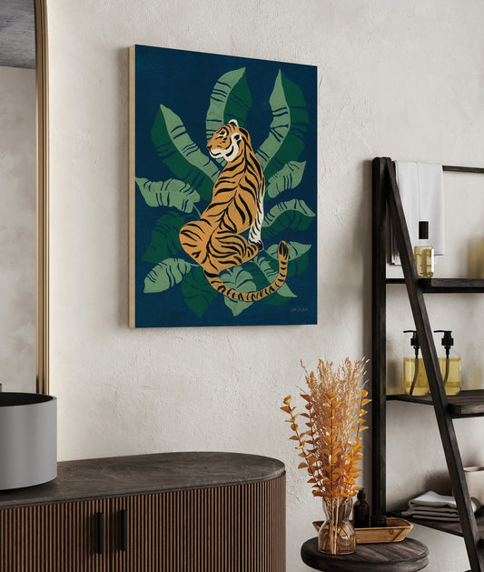 Sitting Tiger Print - Oakavia
