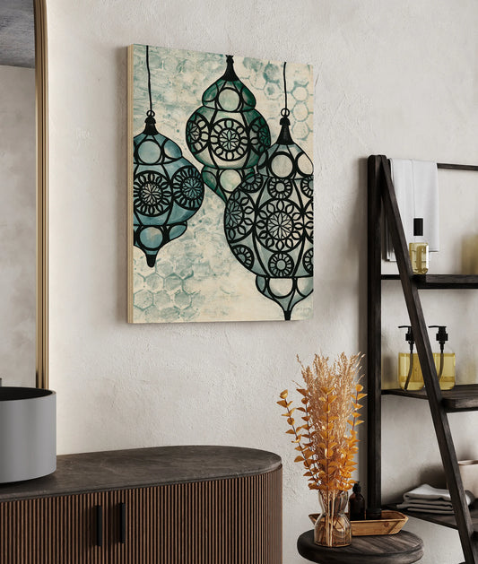 Moroccan Street Lanterns Print - Oakavia