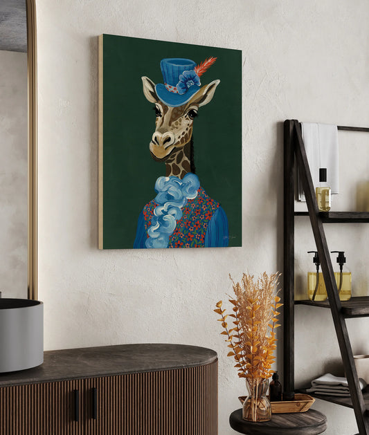 Mr Regal Giraffe Portrait Print - Oakavia