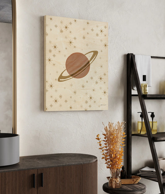 Serene Saturn and Stars Print - Oakavia