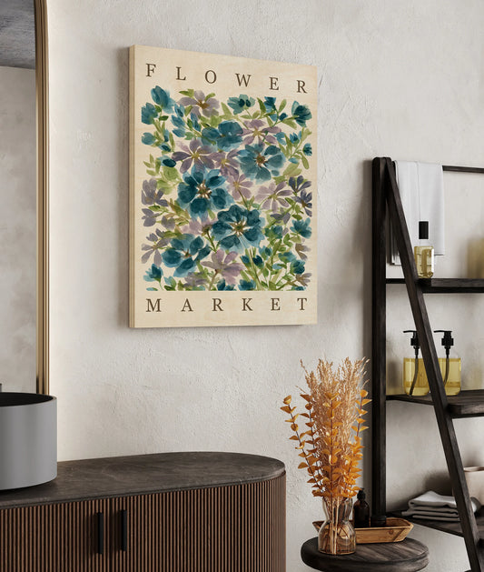 Blue Blooms Poster Print - Oakavia