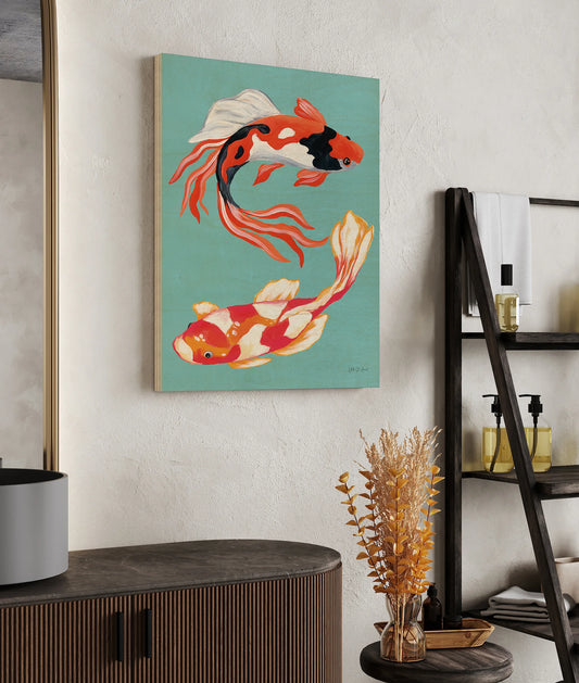 Colorful Koi V Print - Oakavia