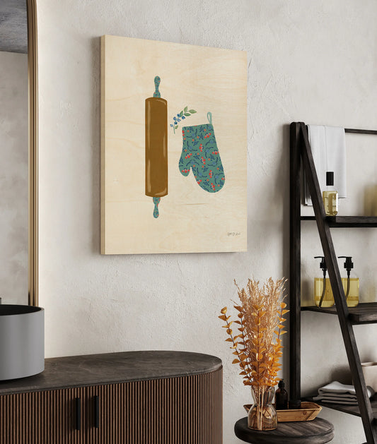 Baking with Blueberries VI Print - Oakavia