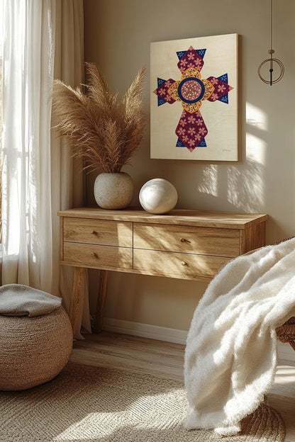 Blooming Cross I Print - Oakavia