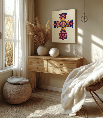 Blooming Cross I Print - Oakavia