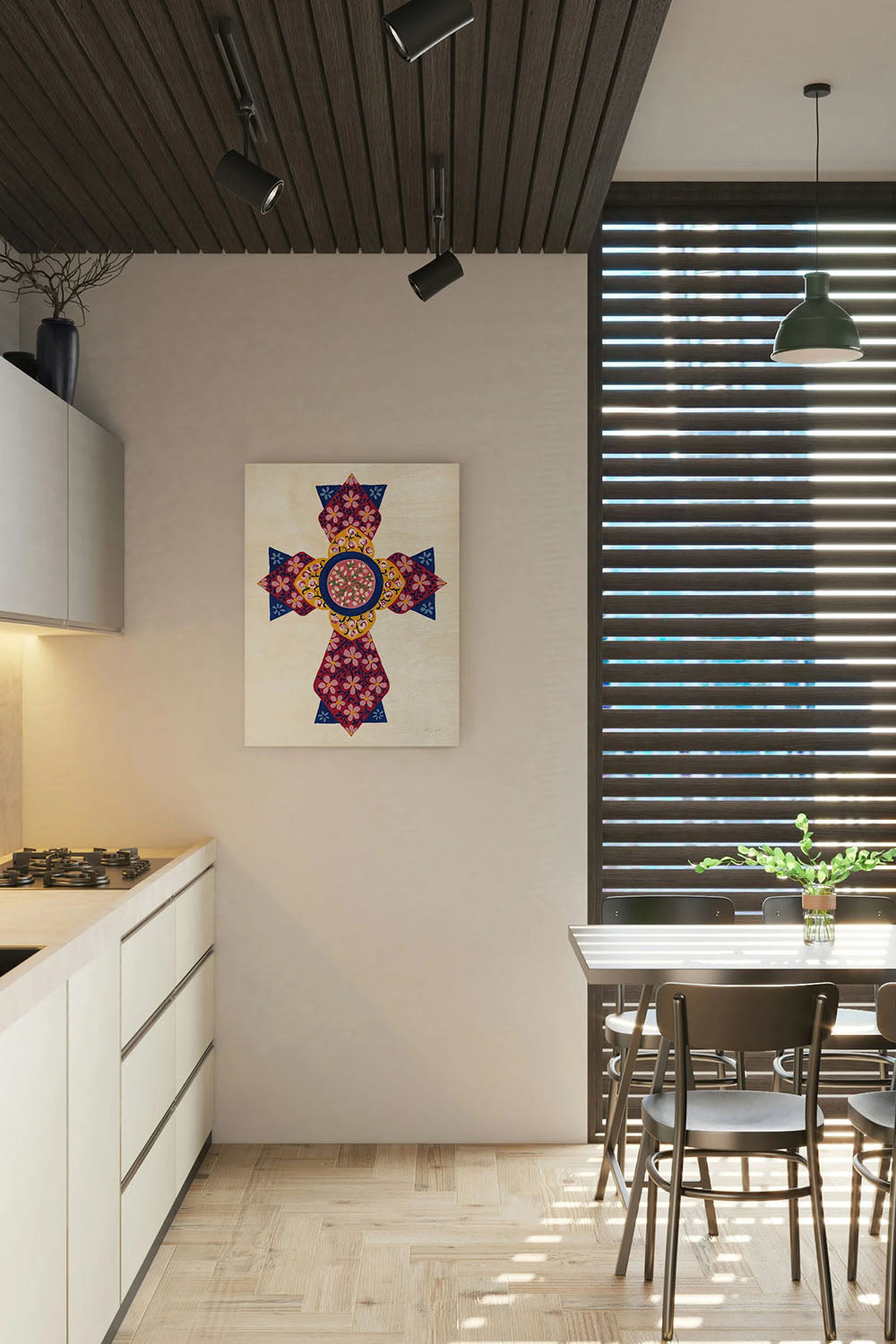 Blooming Cross I Print - Oakavia