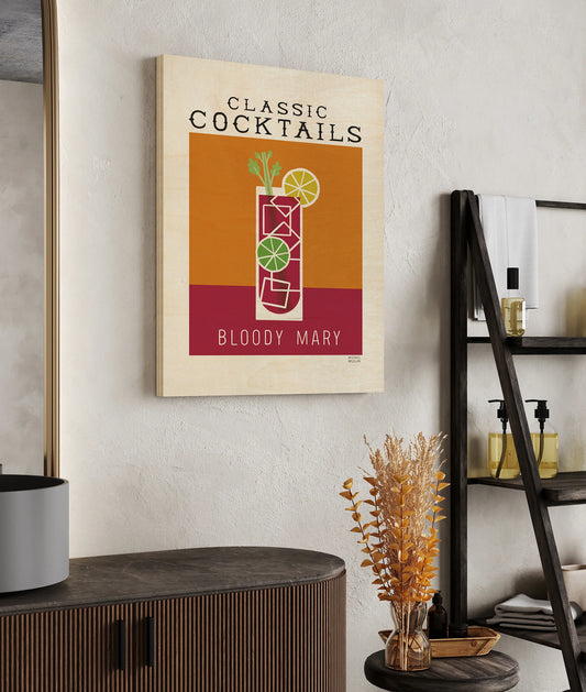 Classic Cocktails Bloody Mary Poster Print - Oakavia