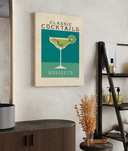 Classic Cocktails Margarita Poster Print - Oakavia
