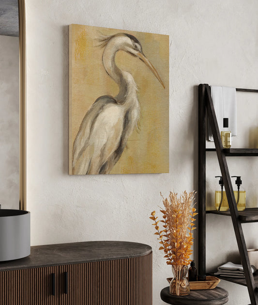 Vintage Heron I Print - Oakavia