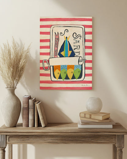 Sardine Tin II Red Print - Oakavia