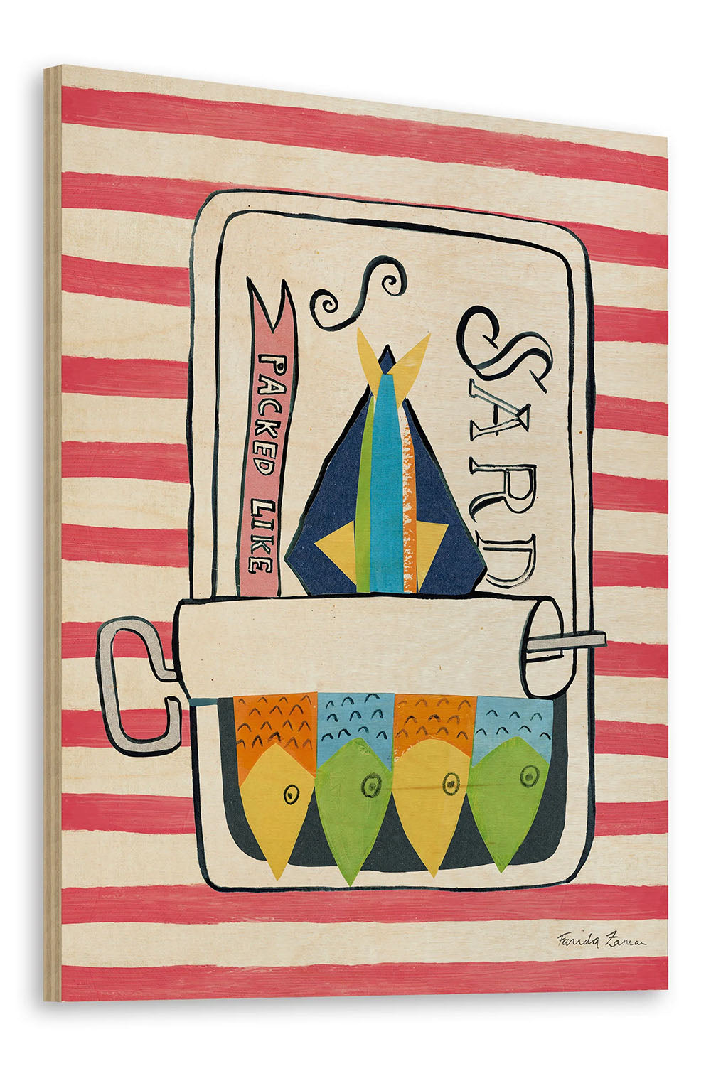 Sardine Tin II Red Print - Oakavia