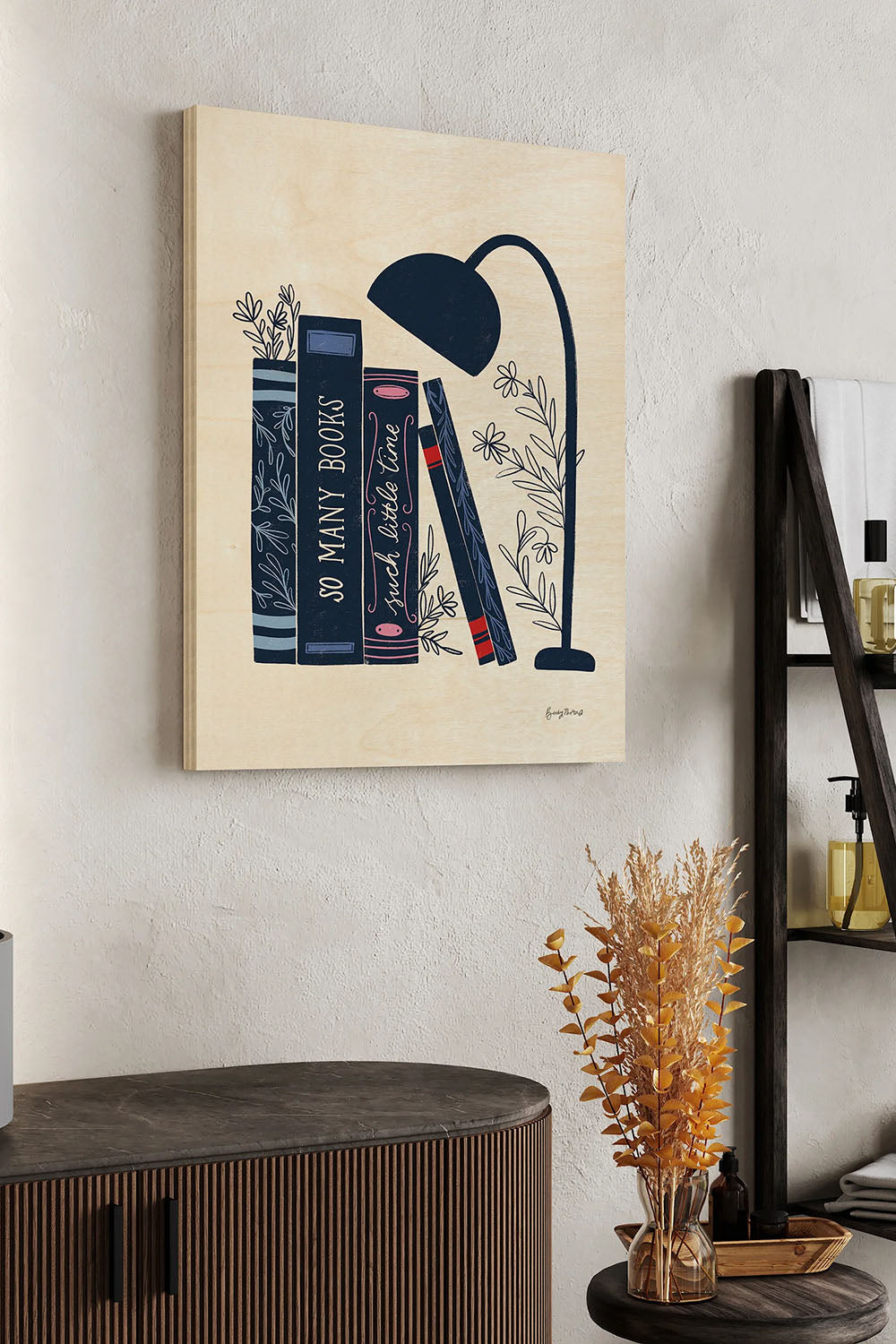 Bookish Blue I Print - Oakavia