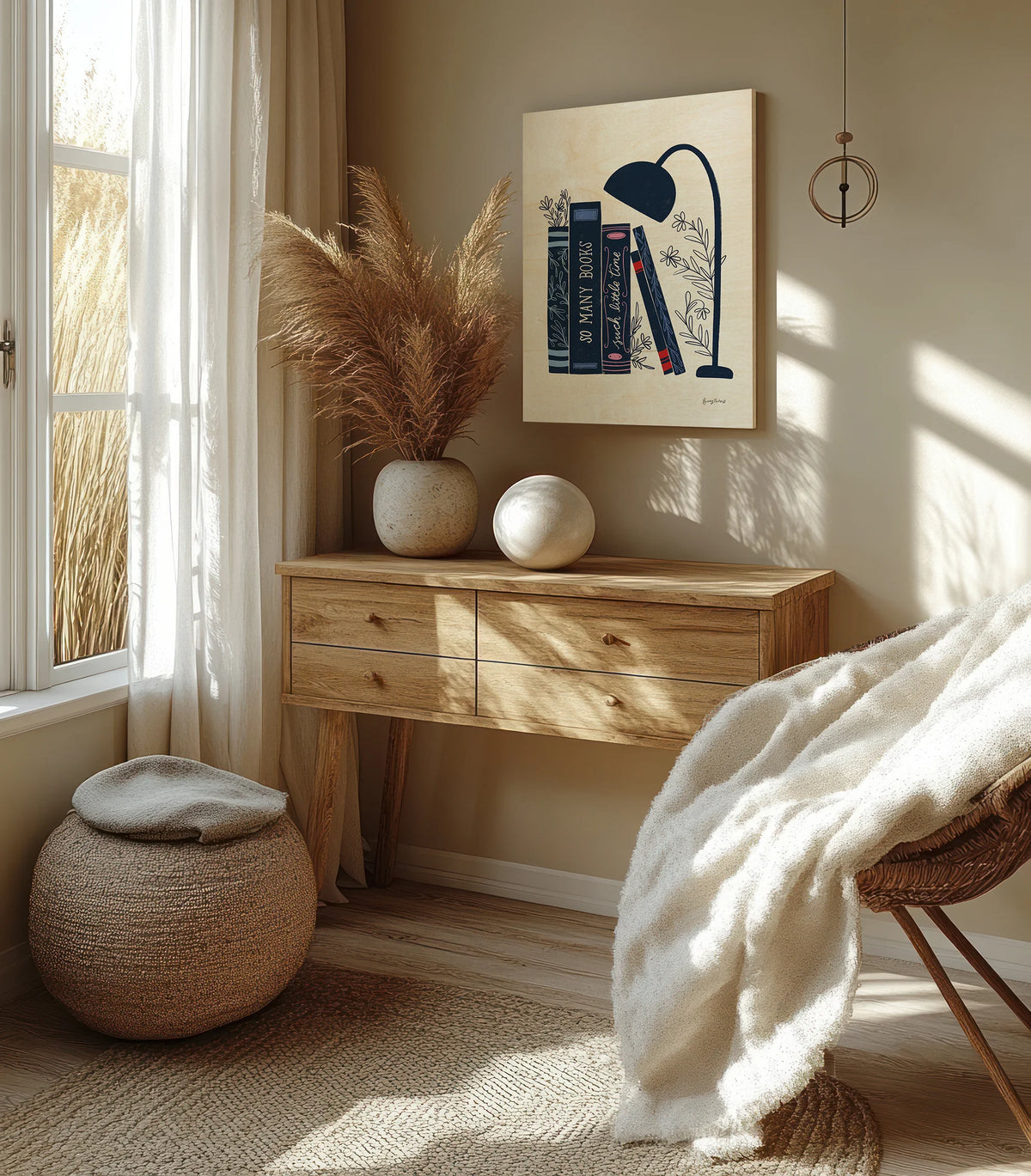 Bookish Blue I Print - Oakavia