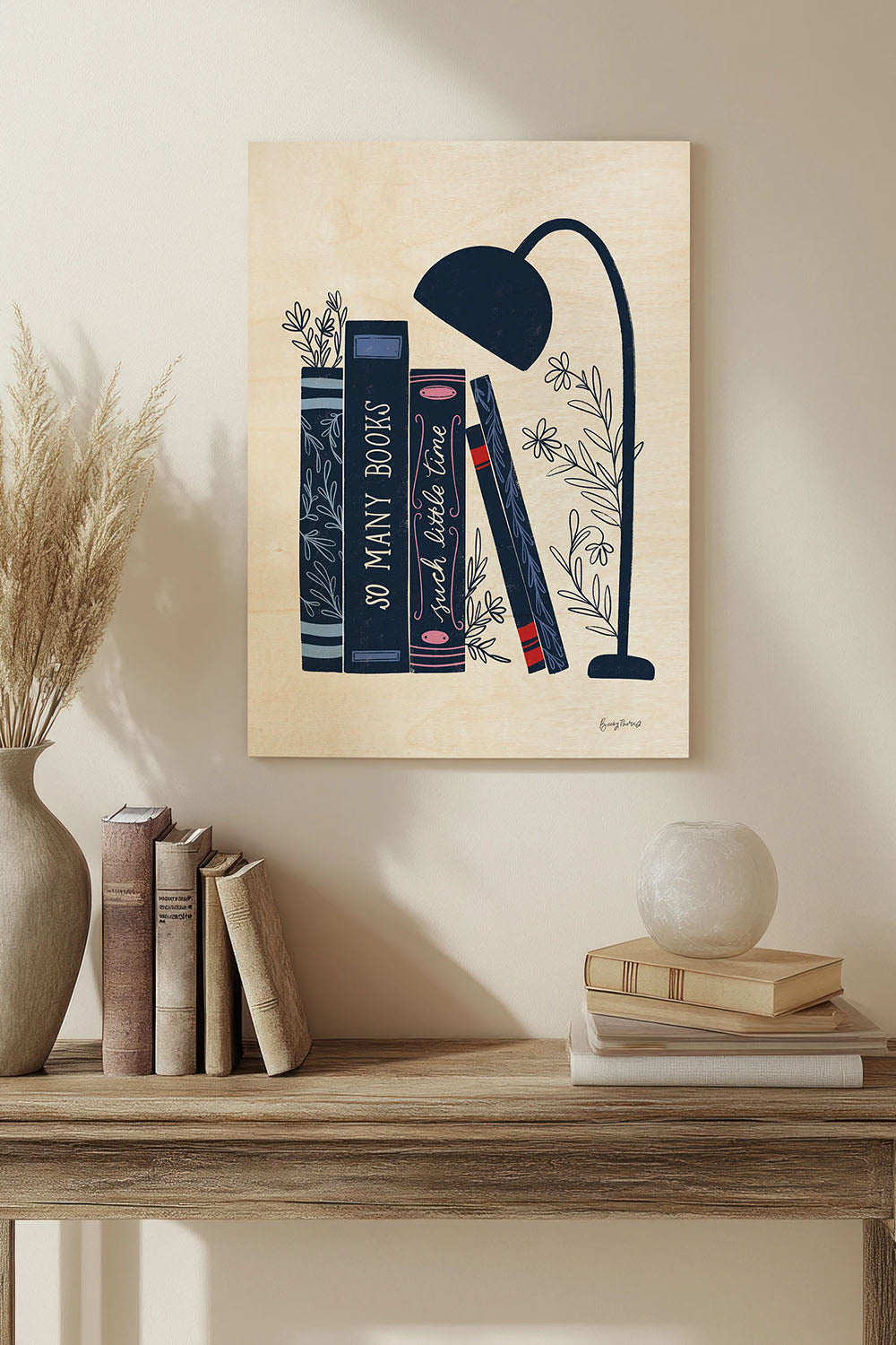 Bookish Blue I Print - Oakavia