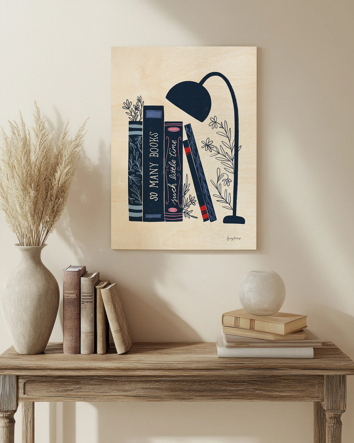 Bookish Blue I Print - Oakavia