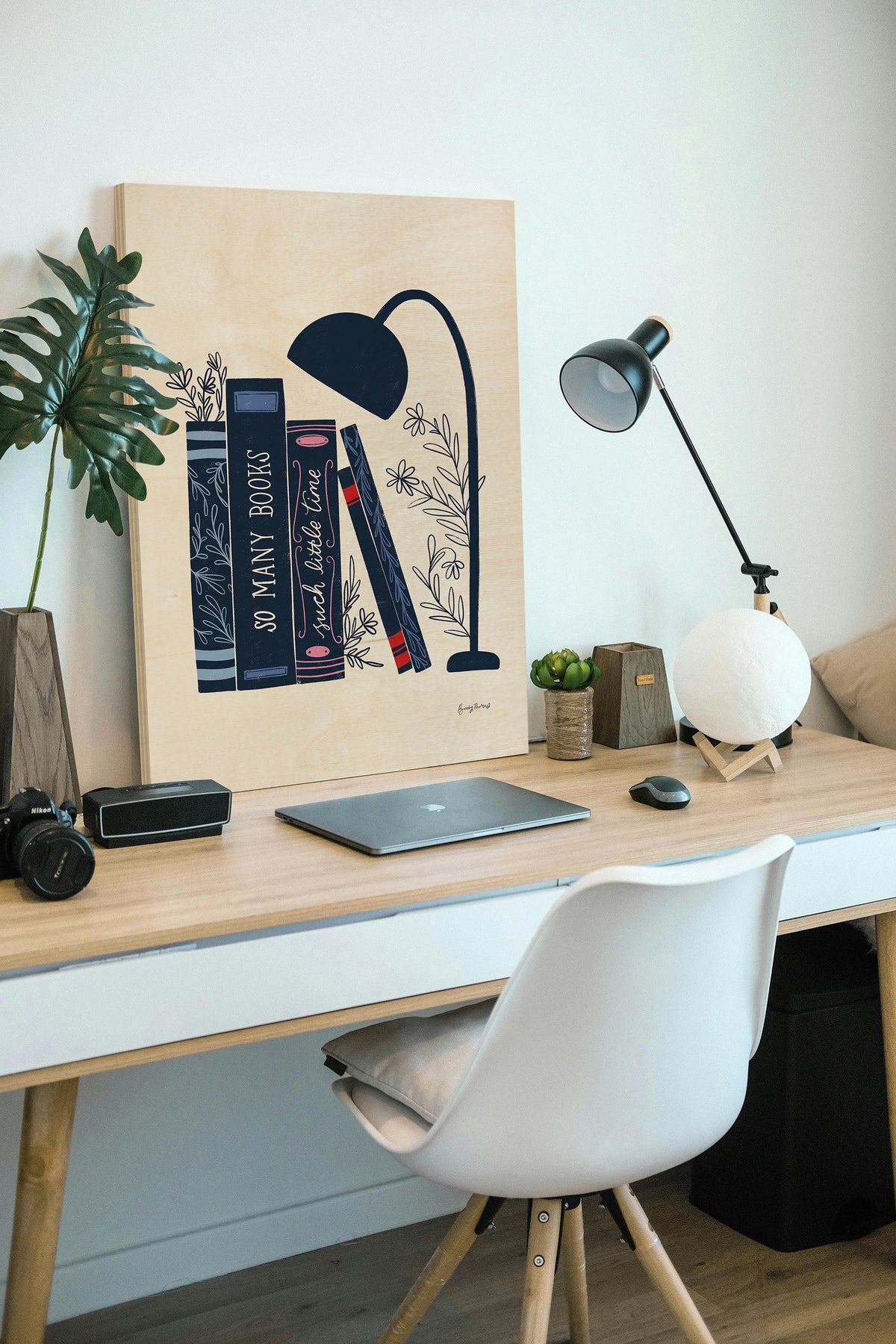 Bookish Blue I Print - Oakavia