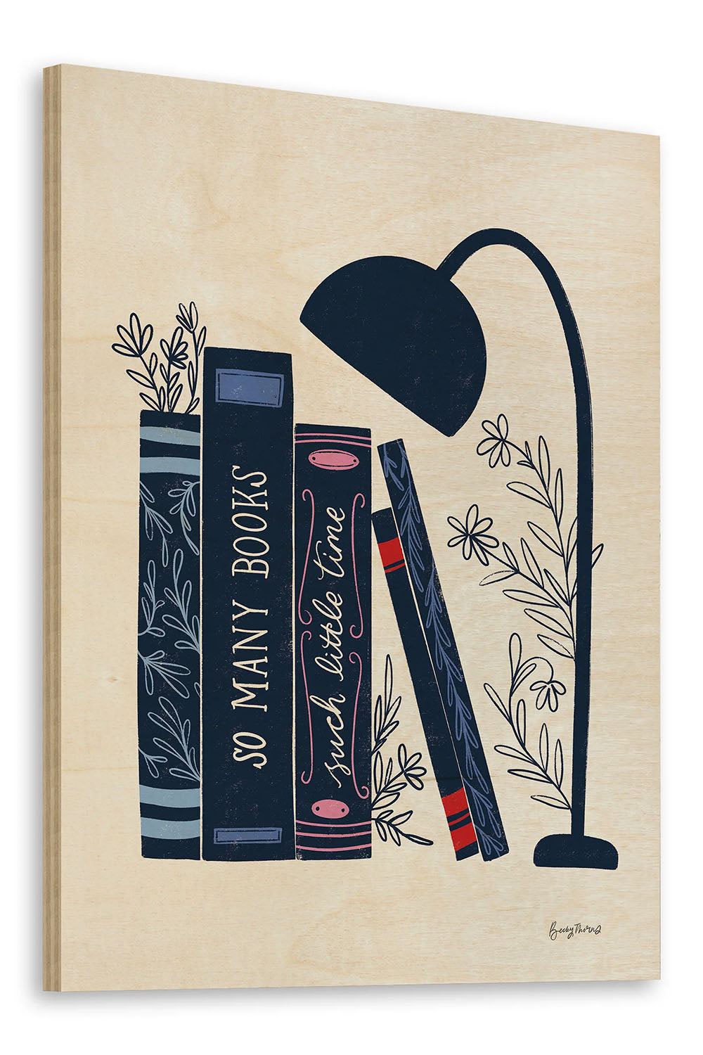 Bookish Blue I Print - Oakavia