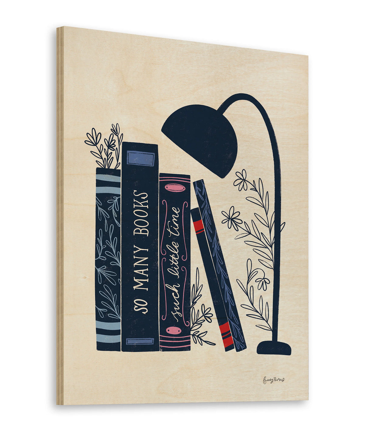 Bookish Blue I Print - Oakavia