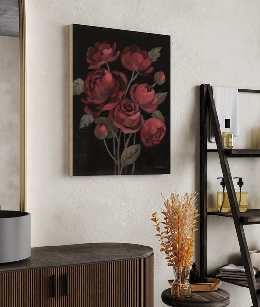 Burgundy Bloom Print - Oakavia