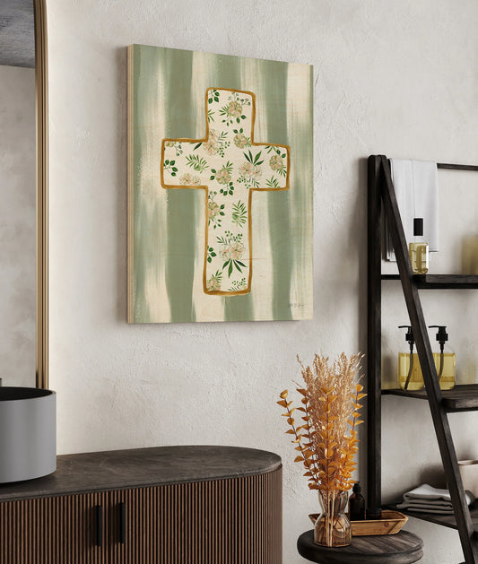Floral Cross III Print - Oakavia