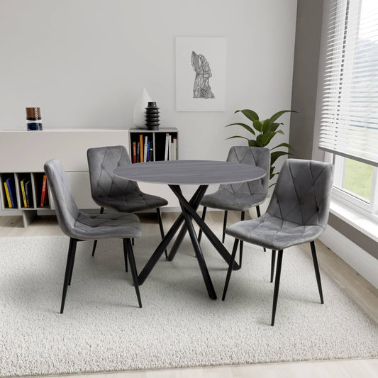 Avesta Grey Round Dining Table