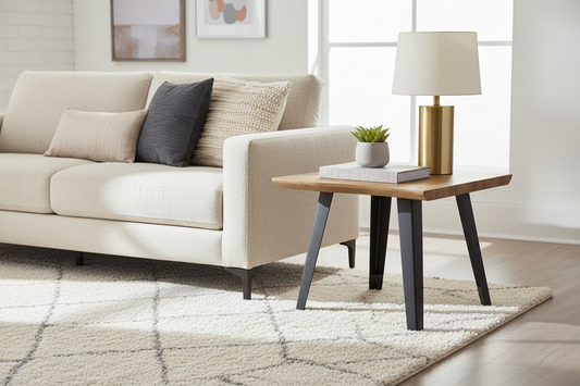 Nassau Natural Curved End Table