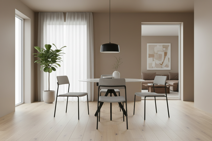 Rotana Rotating White 1.2m Dining Table