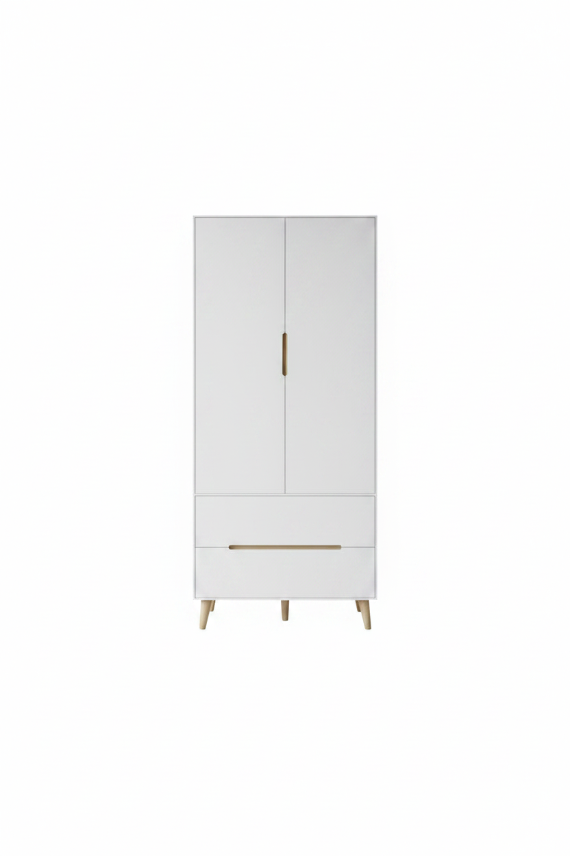 Alicia 2 Door Wardrobe White
