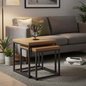 Brooklyn Oak Nesting Lamp Tables