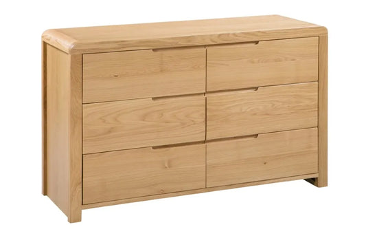 Curve 6 Drawer Wide Chest Julian Bowen