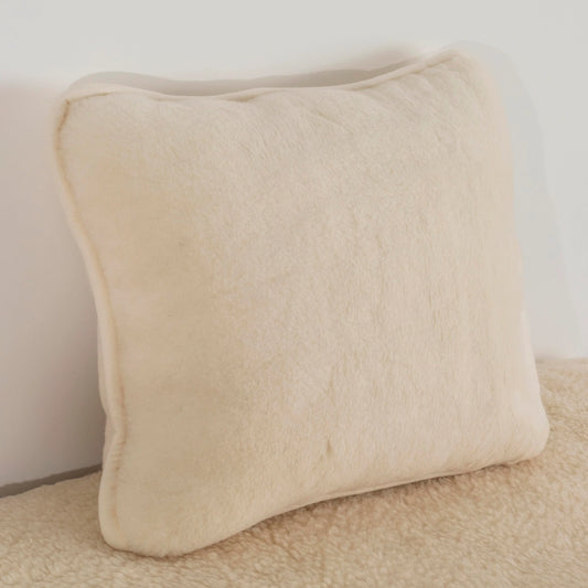 Cashmere Wool Cushion - Natural 50 x 60cm - Oakavia