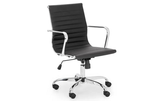 Gio Black & Chrome Office Chair