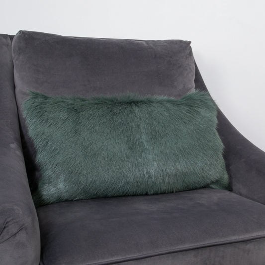Turqoise Goatskin Cushion 30 x 50cm - Oakavia