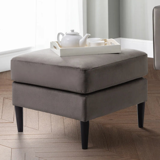 Hayward Ottoman - Grey Julian Bowen