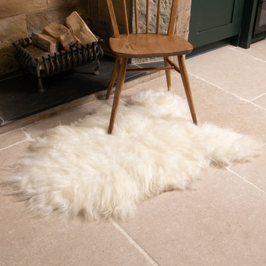 Ivory White Icelandic Sheepskin Rug