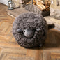 Shearling Lamby Ball Grey Childrens Stool