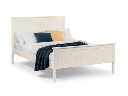 Maine 150cm King Size Bed - Surf White Julian Bowen