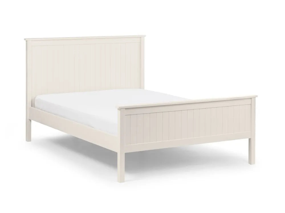 Maine 150cm King Size Bed - Surf White Julian Bowen