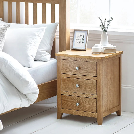 Mallory 3 Drawer Bedside – Fsc Mix (Int-Coc-002320) Julian Bowen